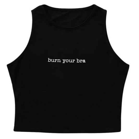 ✌-SOLD OUT- Burn Your Bra Yoga Crop Top✌ - Picture 2 of 6